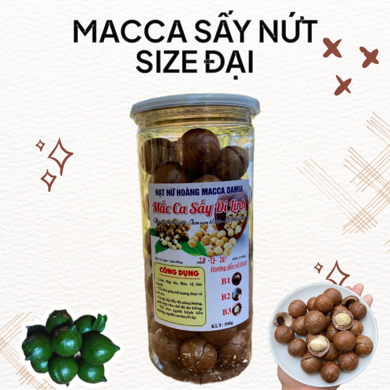 [Size Đại] Hạt Macca Tây Nguyên giòn, ngon không hôi dầu 500g ...