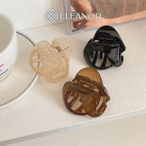 Kẹp tóc nữ càng cua Eleanor Accessories hình cong basic phụ kiện tóc kẹp tóc 5949