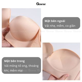 Áo ngực không dây GOMTAT cài trước không gọng nâng ngực tạo khe tự nhiên, quyến rũ chống tuột - SA-336
