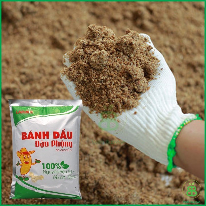 Phân Bón Hữu Cơ Bánh Dầu Đậu Phộng  Đã Xử Lý 100% Từ Thiên Nhiên 1KG Trồng Rau, Cây Cảnh