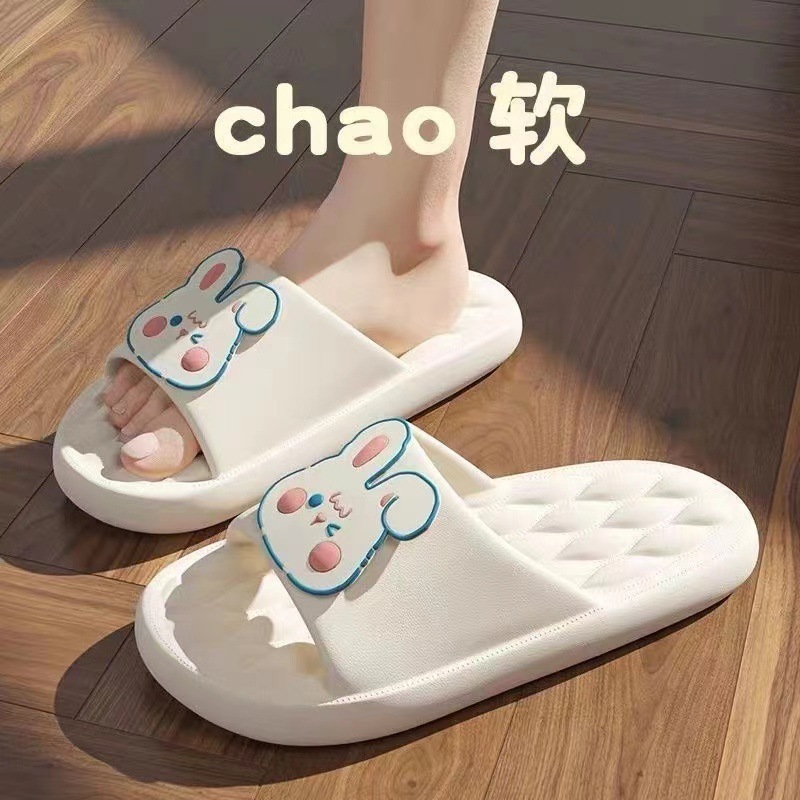 Dép nữ họa tiết cute, dép quai ngang ôm chân đi siêu êm chân