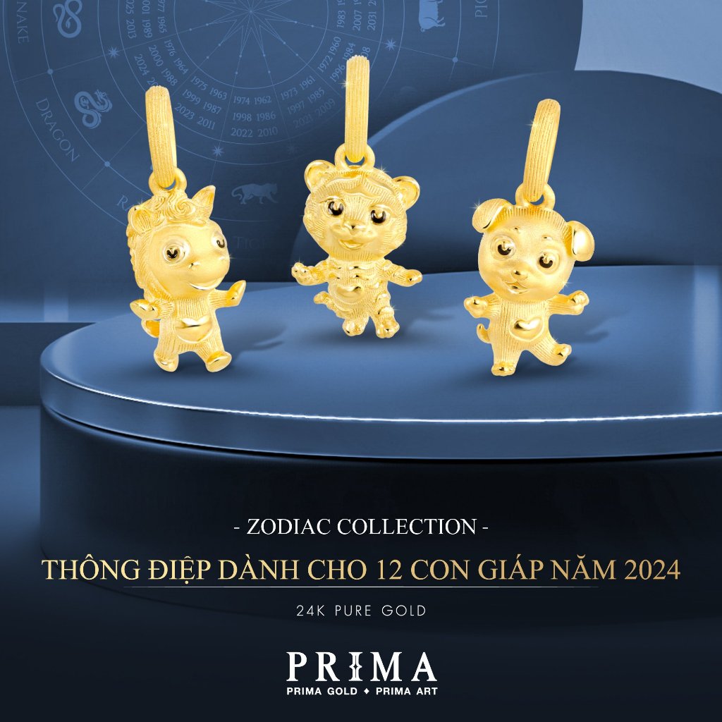 Ảnh PRIMA Mặt Dây Chuyền  24K - BST Zodiac - Tuổi Tỵ May Mắn - 111P1929 1