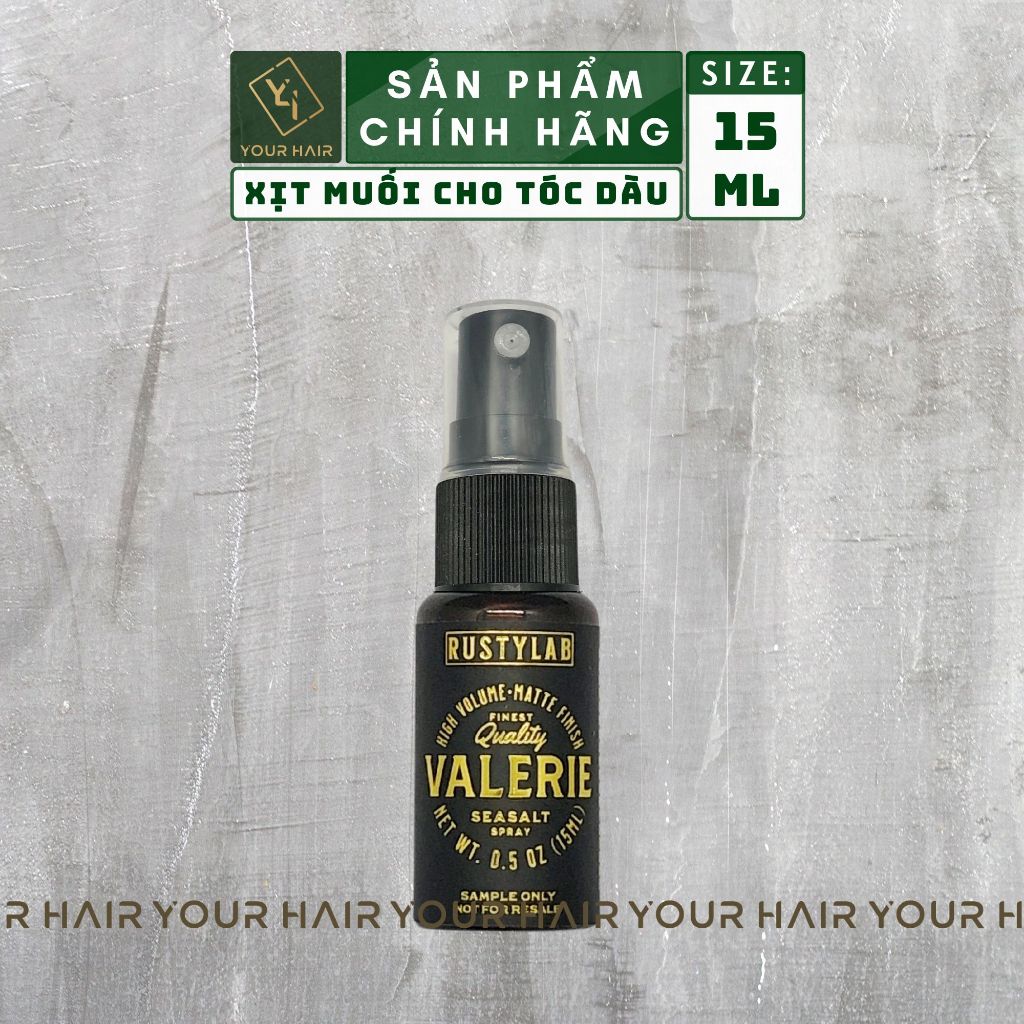 [Mini Size] Xịt tạo phồng tóc Valerie Sea Salt Spray Rusty Lab 15ml ...