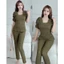 Đồ bộ thun cho mẹ u40 mặc nhà quần dài tay ngắn vải thun xốp set đồ mặc nhà U30 U40 cho mẹ - cn150
