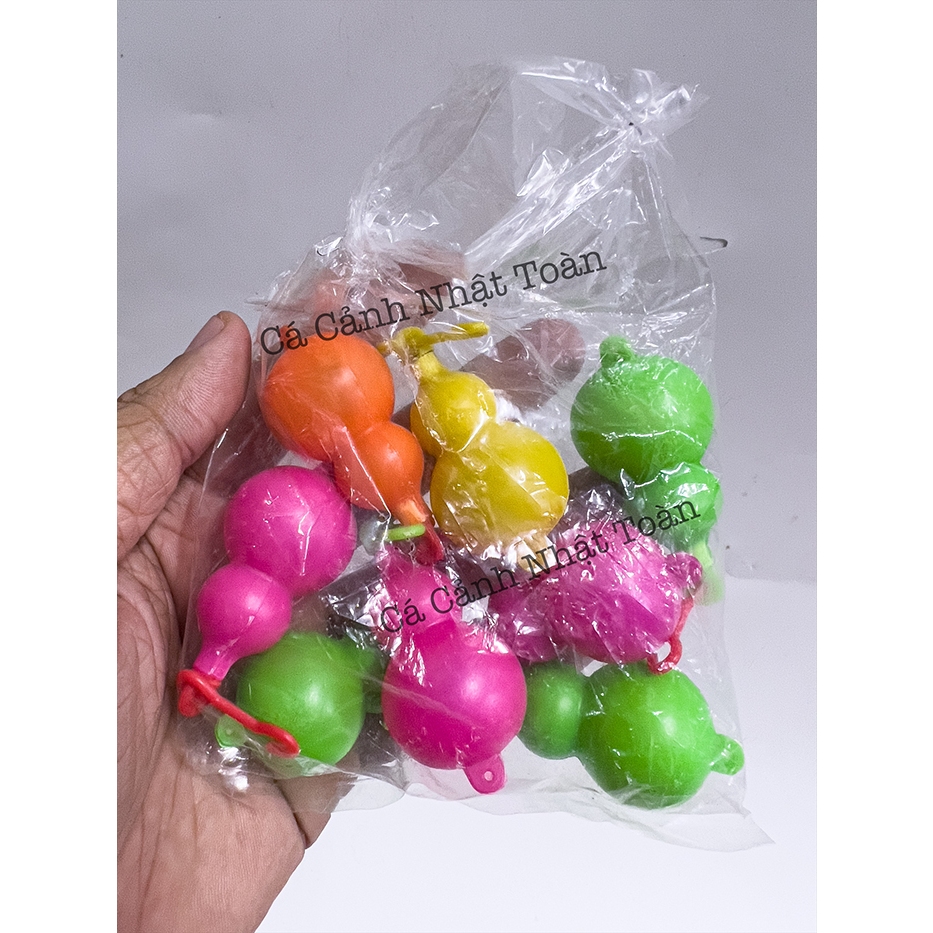 PHAO BƠM NHỰA HỒ LÔ CÓ BI BAO ĐỘNG CÓ CÂU CÁ, CÂU SÔNG (1 PHAO)