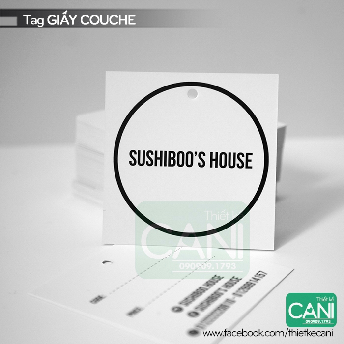 100c - 200c In theo yêu cầu (mẫu riêng) Nhãn treo Tag giấy Namecard Thẻ tích điểm Danh thiếp Voucher Thiệp cảm ơn