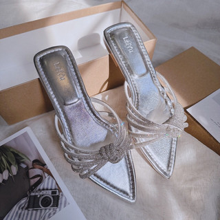 Fullbox - Dép Lê Mũi Nhọn Quai Đá Xoắn Mieo Shoes D2507 D2508 D2509