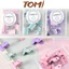 Kẹp Bướm, Kẹp Giấy Đầu Tròn Bằng Kim Loại Màu Pastel TOMI Kèm Hộp Đựng 039