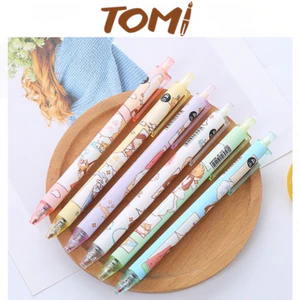 Bút Bi Bấm TOMI 0,5mm Vỏ Nhựa Hoạ Tiết Dễ Thương 046