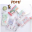 Bút Bi Gel Đen TOMI Set 6 Cây Ngòi 0.5mm Hoạ Tiết Hoạt Hình 054