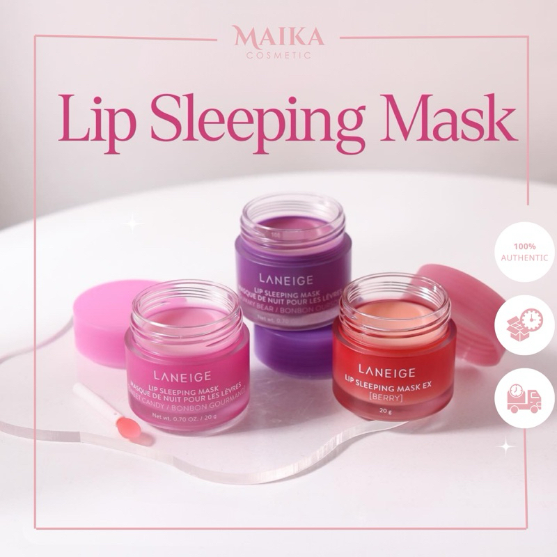 Mặt Nạ Ngủ Môi Lip Sleeping Mask LANEIGE Berry / Gummy Bear 20g ...