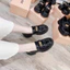 Giày Đốc Miu Da Bóng đế 3-4cm (form to khách lùi 1 size)