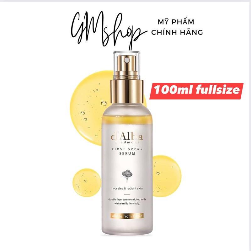 Serum Xịt Khoáng D’ALBA Dalba Chiết Xuất Nấm D'alba DÒNG First Spray ...