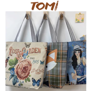 Túi Vải Túi Tole Canvas Túi Đeo Vai TOMI Đi Học Đi Làm Dạo Phố Nhiều Mẫu Xinh Xắn 070