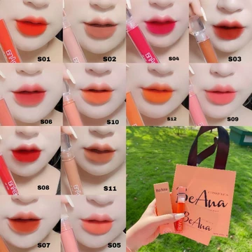 Combo mua 2 cây son tặng 1 cây son( inbox shop chọn màu son) son kem lì beana chính hãng siêu lì, lâu trôi