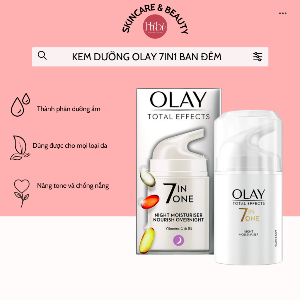 [Bản UK] Kem Dưỡng Olay Total Effects 7in1 50ml (CÓ ẢNH THÀNH PHẦN Ở ...