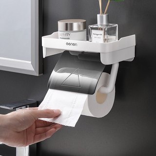 Giá treo giấy vệ sinh thông minh, Kệ nhà tắm đựng đồ vệ sinh dán tường