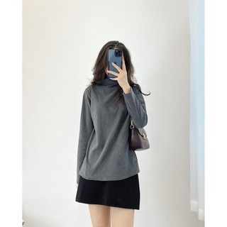 Áo thun giữ nhiệt cổ 3 phân Forgirl thu đông áo dài tay cao cổ T083