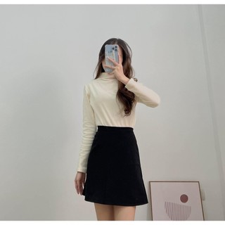 Áo thun giữ nhiệt cổ 3 phân Forgirl thu đông áo dài tay cao cổ T083