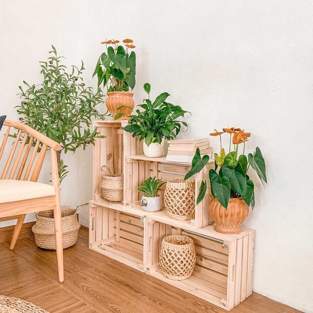 Ảnh Thùng pallet trang trí Behomes 1