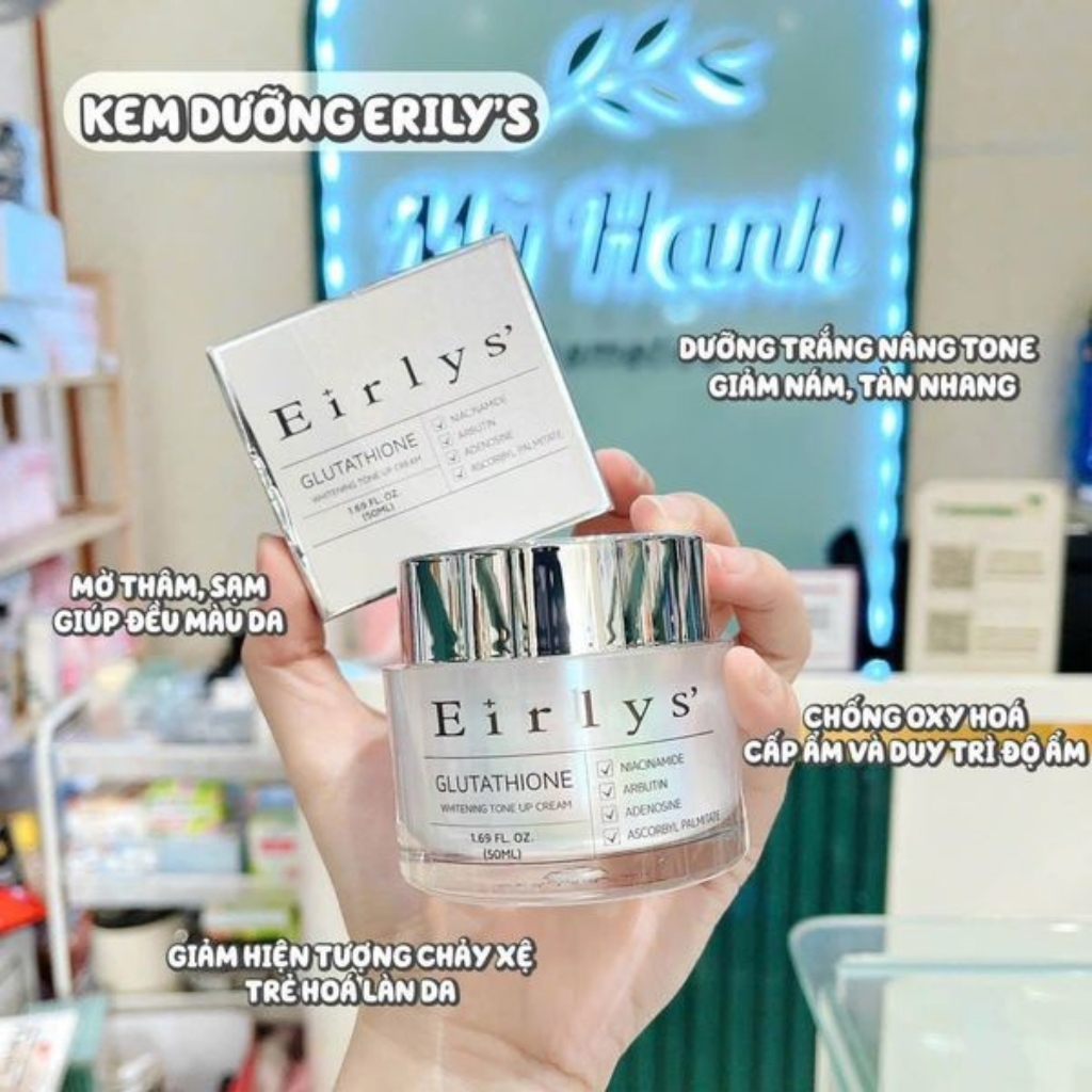eirlys glutathione Kem dng Eirlys' Whitening Tone Up Cream Plus Kem Tr Nm Trng Da