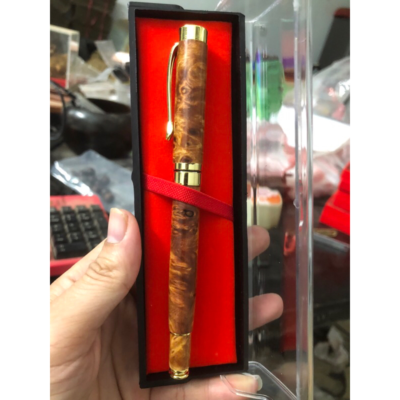 Bút gỗ nu huyết long phong thuỷ tài lộc may mắn thành công giá xưởng làng nghề tiện Nhị Khê