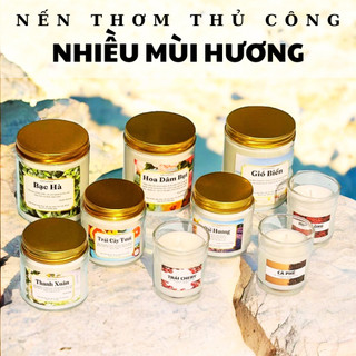 Nến Thơm Phòng Cao Cấp Sáp Thực Vật Không Khói Đạt Chuẩn USA -  Nến Thơm Handmade Toả Hương Tốt - Cát Candles