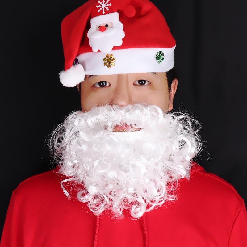Bộ râu ông già Noel loại dày dặn- Phụ kiện hóa trang giáng sinh ...