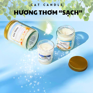 Nến Thơm Phòng Không Khói - Nến Thơm Handmade Gió Biển Sáp Thực Vật Lành Tính - Nến Thơm Quà Tặng - Cát Candle