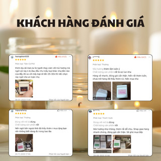 Nến Thơm Phòng Không Khói - Nến Thơm Handmade Hương Rừng Đông Sáp Thực Vật Lành Tính - Nến Thơm Quà Tặng - Cát Candle