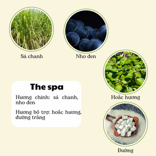Nến Thơm Phòng Không Khói - Nến Thơm Handmade Hương The Spa Sáp Thực Vật Lành Tính - Nến Thơm Quà Tặng - Cát Candle