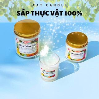 Nến Thơm Thư Giãn Giảm Stress - Sáp Thực Vật An Toàn Cho Sức Khoẻ - Toả Hương Tốt - Lưu Hương Lâu - Cát Candle