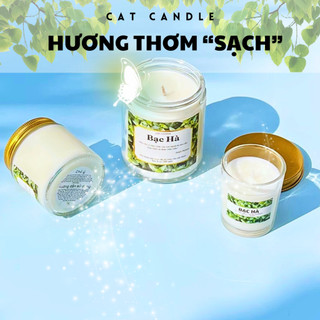 Nến Thơm Thư Giãn Giảm Stress - Sáp Thực Vật An Toàn Cho Sức Khoẻ - Toả Hương Tốt - Lưu Hương Lâu - Cát Candle