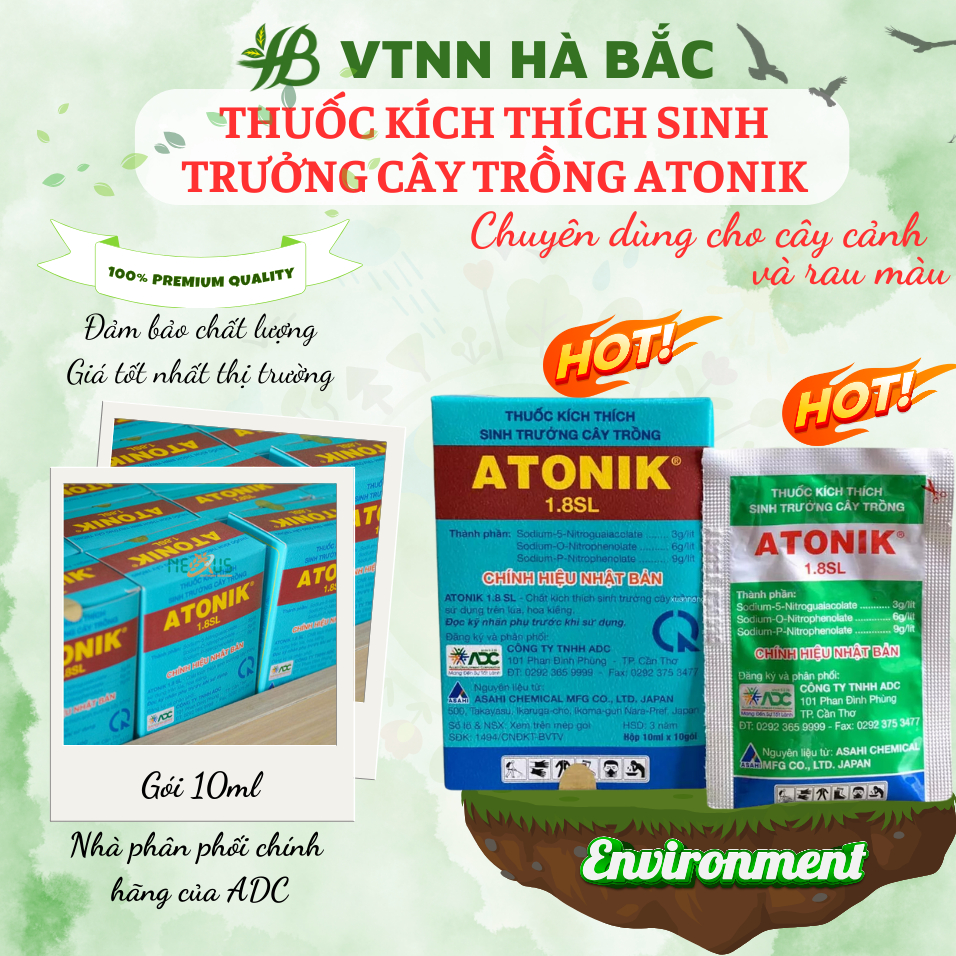 Thuốc Kích Thích Sinh Trưởng Cây Trồng ATONIK 1.8SL (gói 10ml), kích rễ cực mạnh [Giá tốt nhất thị trường]