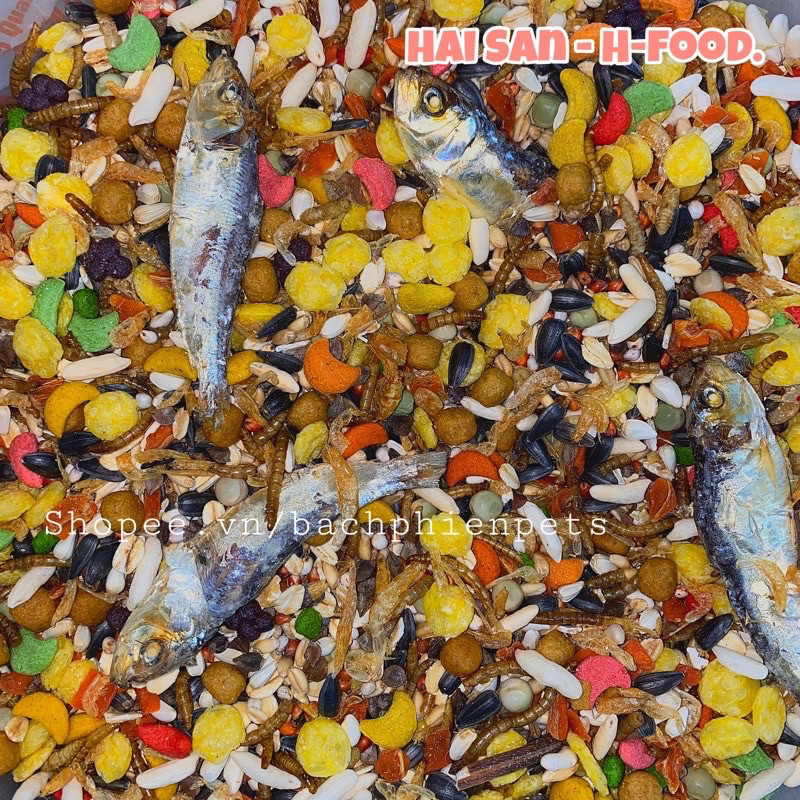 Thức ăn trộn cho Hamster,Vẹt H-Food 400gr.....................