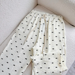 𝗛𝗮̀𝗻𝗴 𝗰𝗵𝗶́𝗻𝗵 𝗵𝗮̃𝗻𝗴 Quần ngủ xô muslin hoạ tiết dễ thương - O.N WORKSHOP