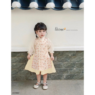 Áo dài cách tân hoa nhí cho bé gái 1-6 tuổi (9-25kg)