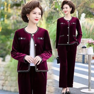 Bộ Đồ trung niên chất vải nhung cao cấp sang trọng SP2