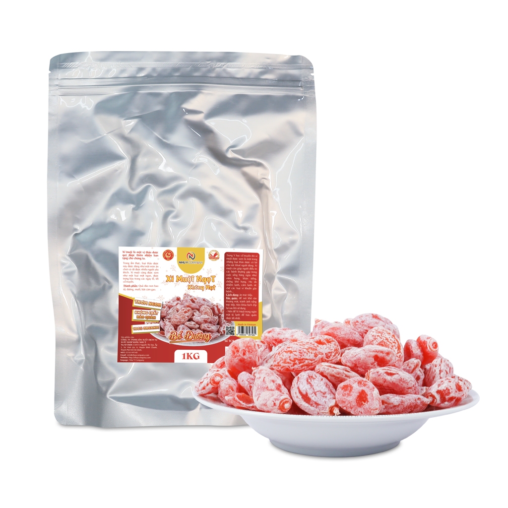 Combo 2 bịch xí muội mặn - ngọt không hạt Như Ý Company - Bịch 1kg