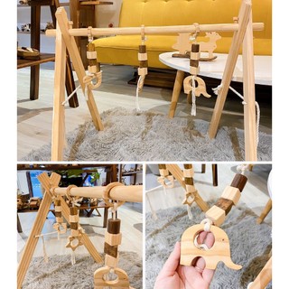 Khung Kệ chữ A Cho Bé Đồ Chơi Vận Động Cho Bé Sơ Sinh Chàng Trai Gỗ
