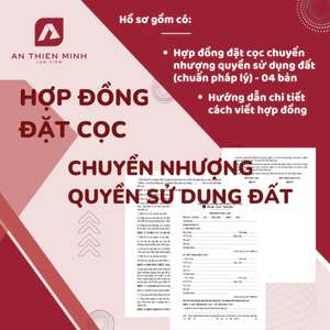 Mẫu Hợp đồng đặt cọc chuyển quyền sử dụng đất chuẩn pháp lý + Hướng dẫn soạn thảo