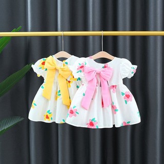 (2-3T) Váy bé gái 8-14kg thô cotton hoa váy xinh mùa hè mới D925 BÍ NGÔ NHỎ