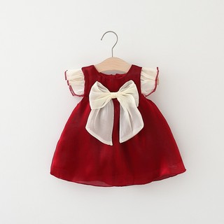 Váy bé gái 7-12kg tay cánh tiên chất liệu tơ óng cao cấp Váy xinh cho bé hàng Quảng Châu D926