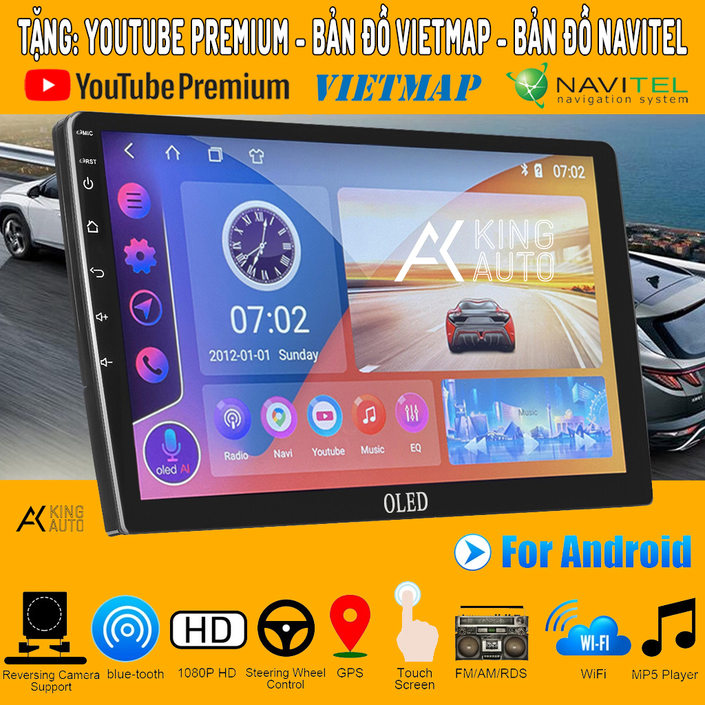 Màn Hình OLED 9 inch.Chip mới. Ram 2G Rom 32G. Wifi + 4G. Công nghệ IPS ...