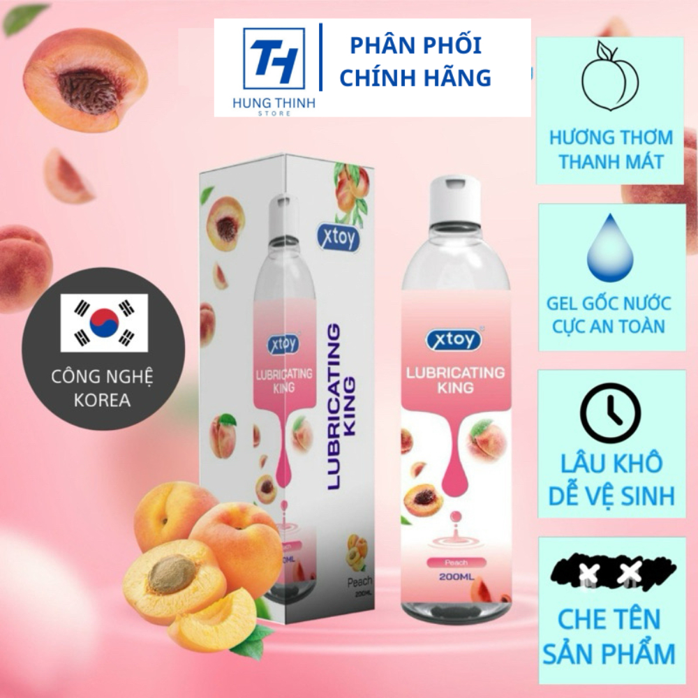 Gel bôi trơn quan hệ XTOY Lubricating king, cảm giác the mát, ấm, lâu khô, siêu trơn, nhiều mùi hương, 7/85/200ml