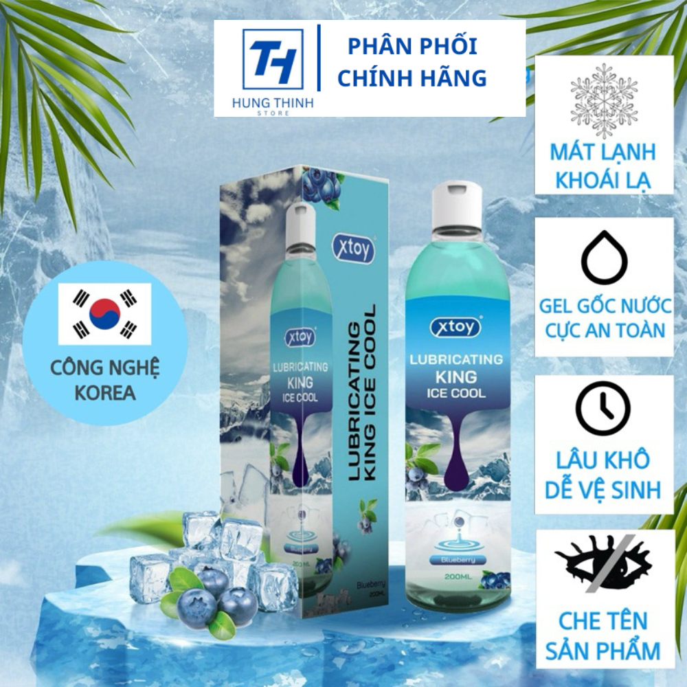 Gel bôi trơn quan hệ XTOY Lubricating king, cảm giác the mát, ấm, lâu khô, siêu trơn, nhiều mùi hương, 7/85/200ml