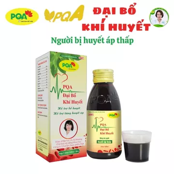 Đại Bổ Khí Huyết PQA Hỗ Trợ Bổ Huyết, Tăng Huyết Áp Dùng Cho Người Huyết Áp Thấp Hộp 125ml