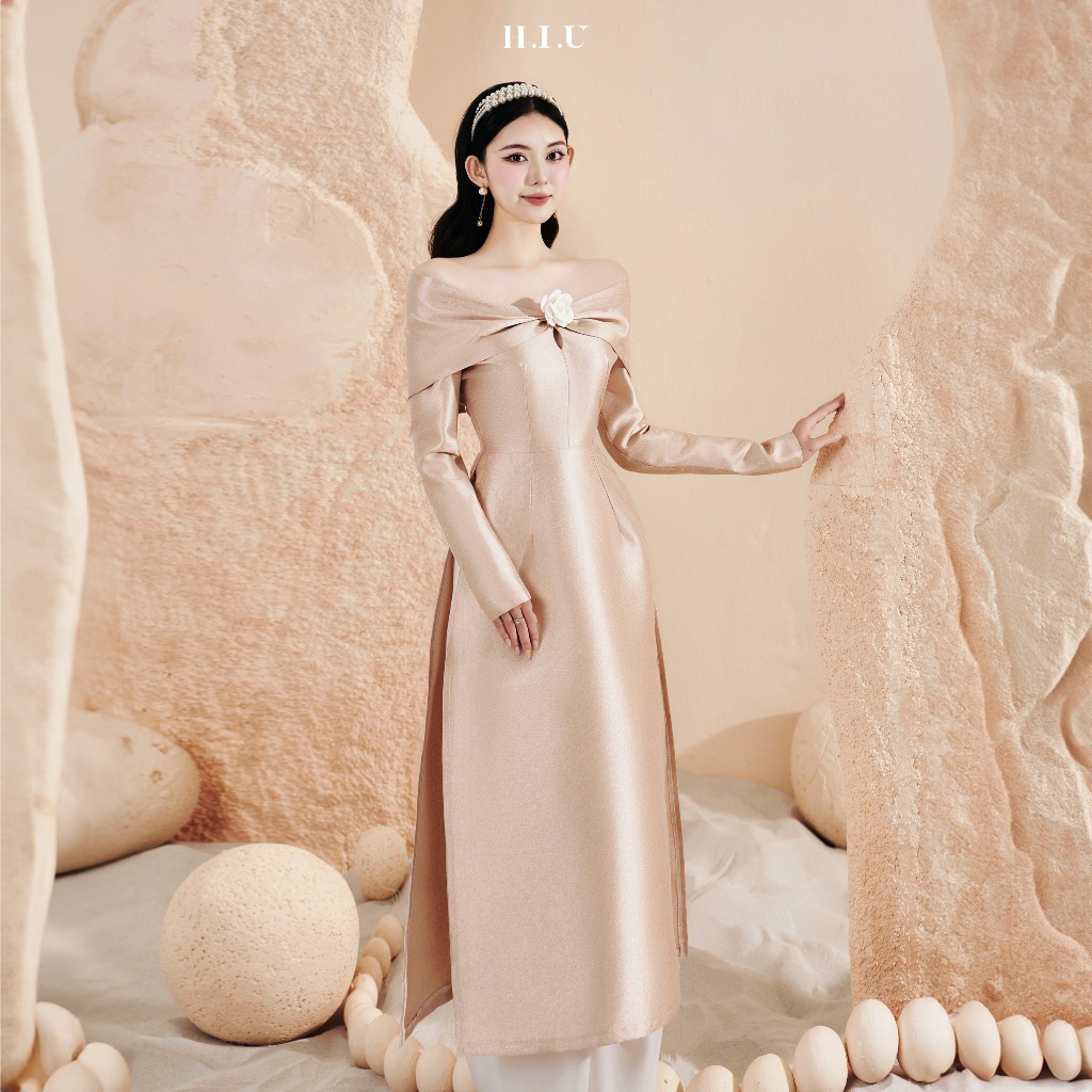 Quần lụa nữ phối kèm áo dài H.I.U Fashion , vải Lụa tafta hàn chất liệu ...