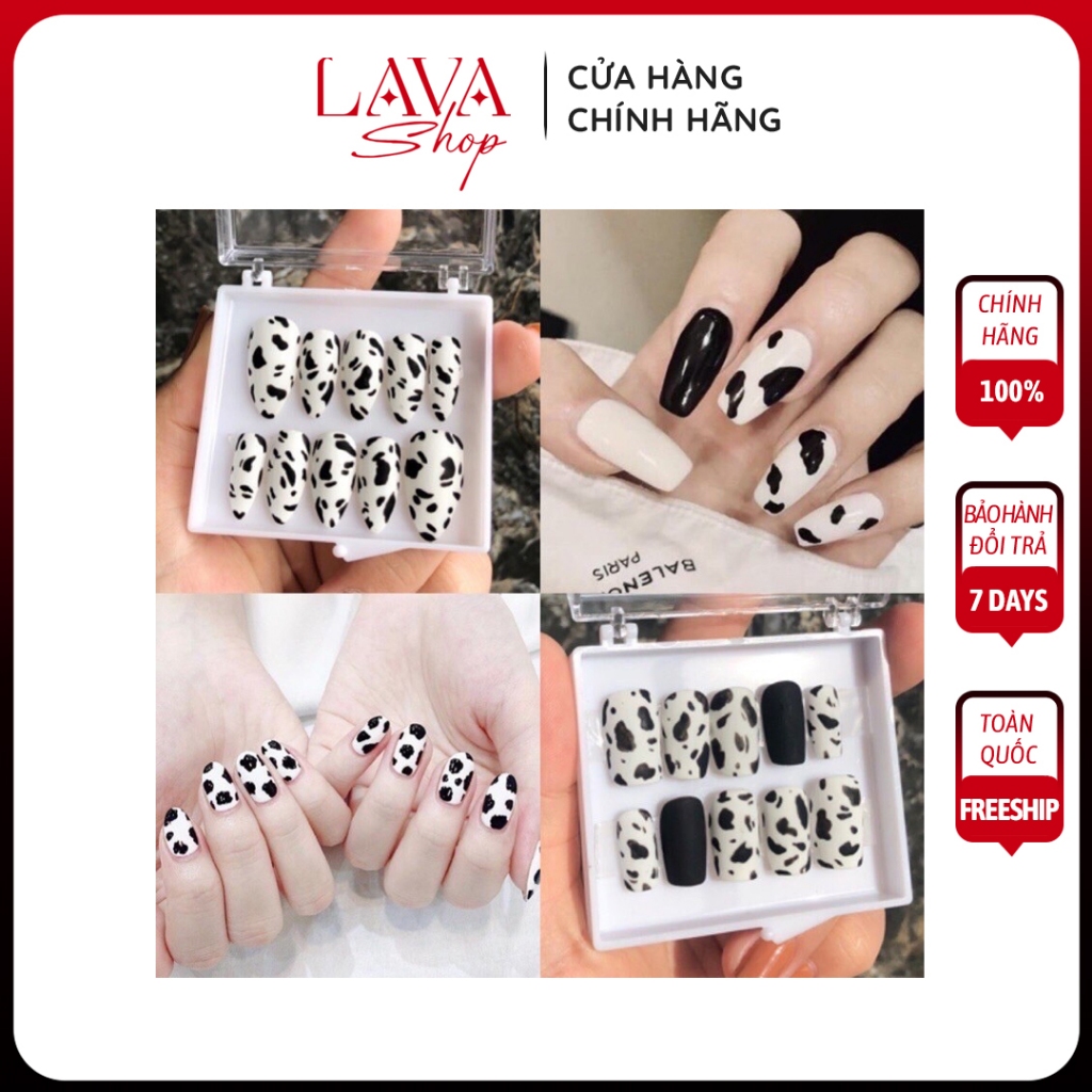 Bộ Móng Tay Giả NailBox Trang Trí Dễ Thương Theo Mẫu