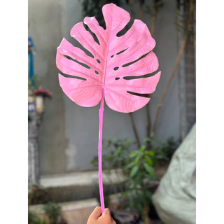 Cành lá rùa ( Lá rách , monstera ) size đại 30cm - Cành lá giả decor